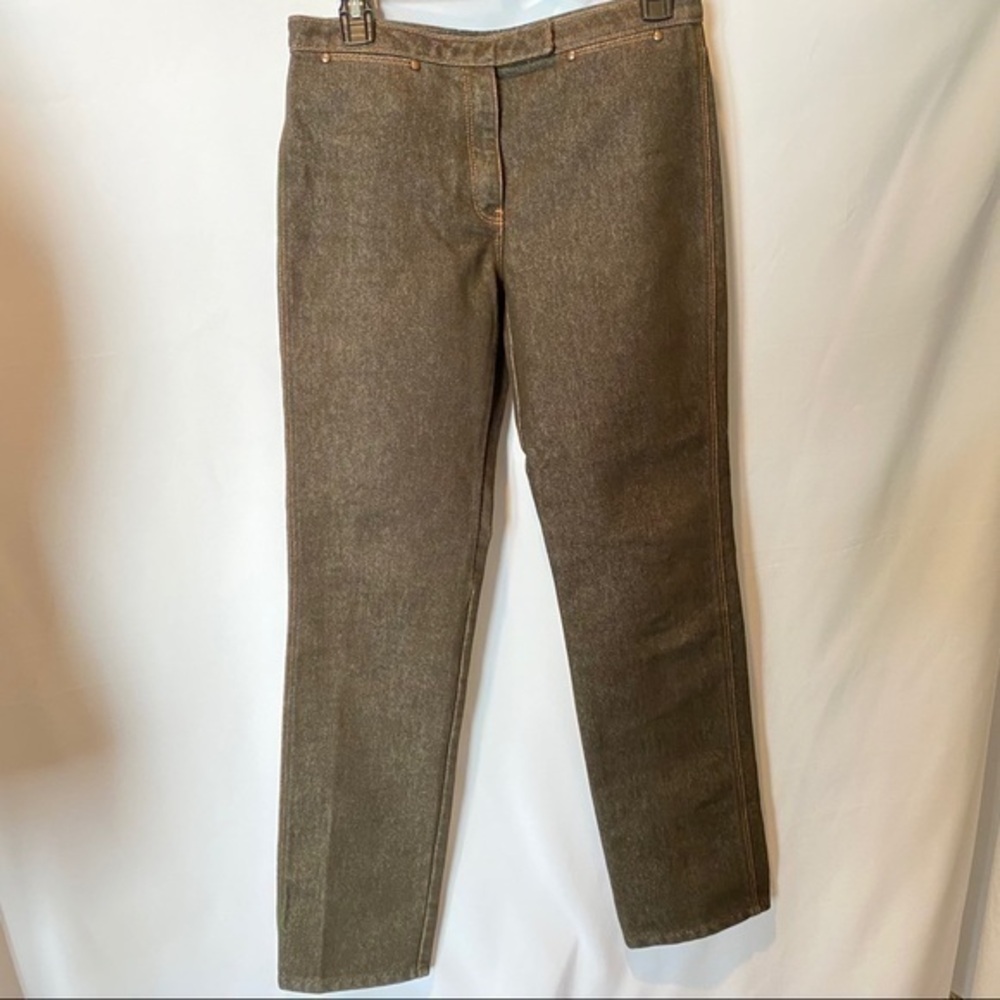 J Crew Brown Jeans Sz 4 Straight Leg. Like New